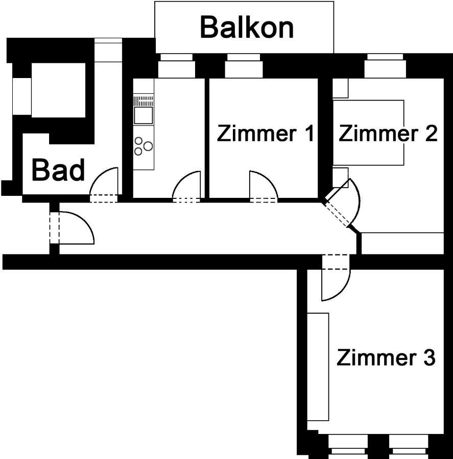 Apartment Clara Chemnitz Bagian luar foto